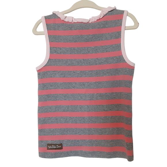 Matilda Jane Arcade Cookie Tank Tops 3pc Lot Ruffle Girls 4T Travel Log Shirt - Picture 9 of 16